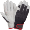 LL404 3D Spandex Working Gloves with Soft Sheepskin Grain Leather, Jersey, Velcro Closure Cuff