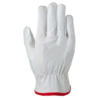 LL405 Premium cow grain driver leather gloves with elegant red piping - Image 2