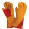 WG-1033-Heavy-Duty Split Leather Brown Welding Gloves