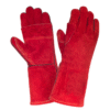WG-1030-High Quality Split Leather Red Welding Gloves
