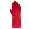 WG-1030-High Quality Split Leather Red Welding Gloves - Image 2