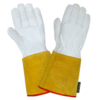 WG-1027-Premium Leather Yellow Cuff TIG Welding Glove