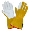 WG-1028-Premium Leather Yellow Cuff TIG Welding Glove
